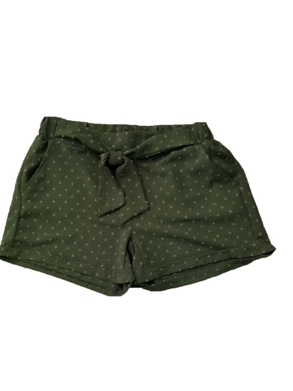 Misia Green Cuff Shorts Size Large